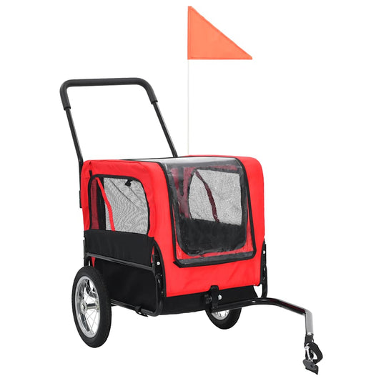 2-In-1 Pet Bike Trailer & Jogging Stroller