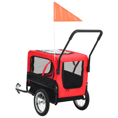 2-In-1 Pet Bike Trailer & Jogging Stroller