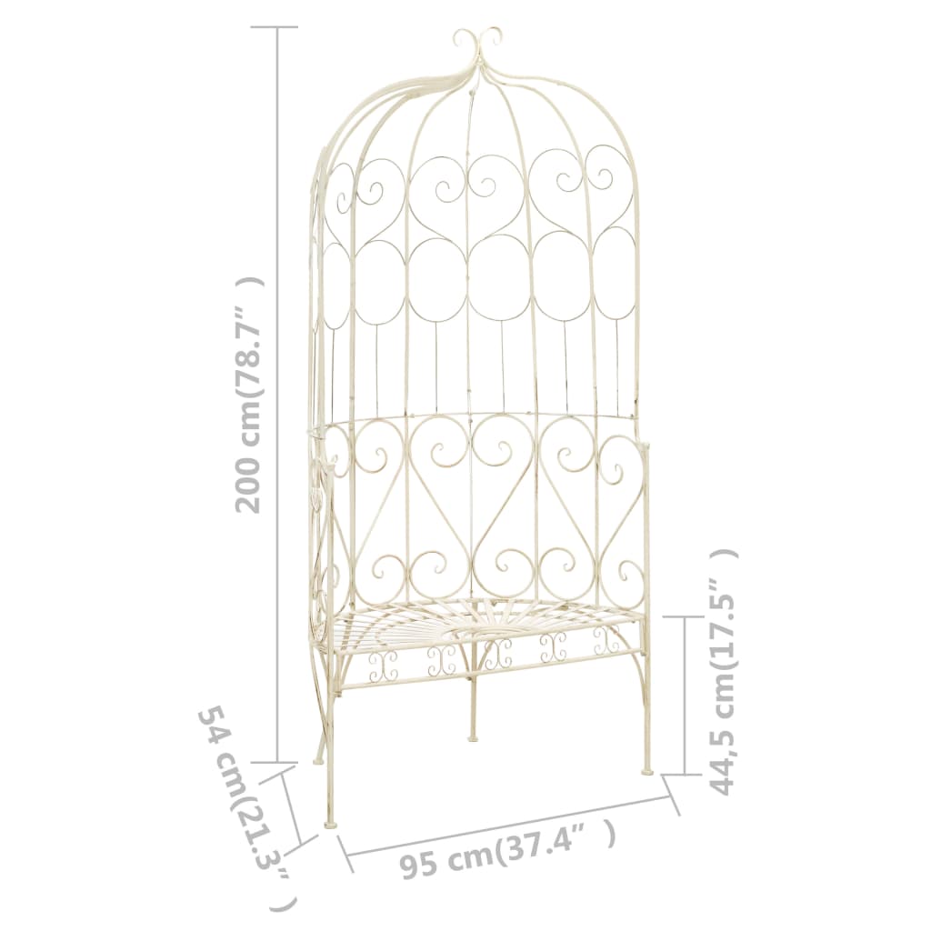 Garden Bench Iron Antique