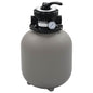 Pool Sand Filter With 4 Position Valve Grey 350 Mm
