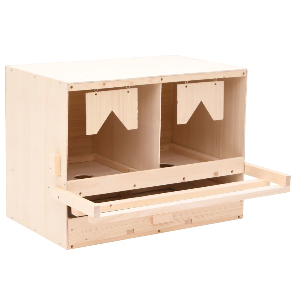 Chicken Laying Nest 5 Compartments Solid Pine Wood