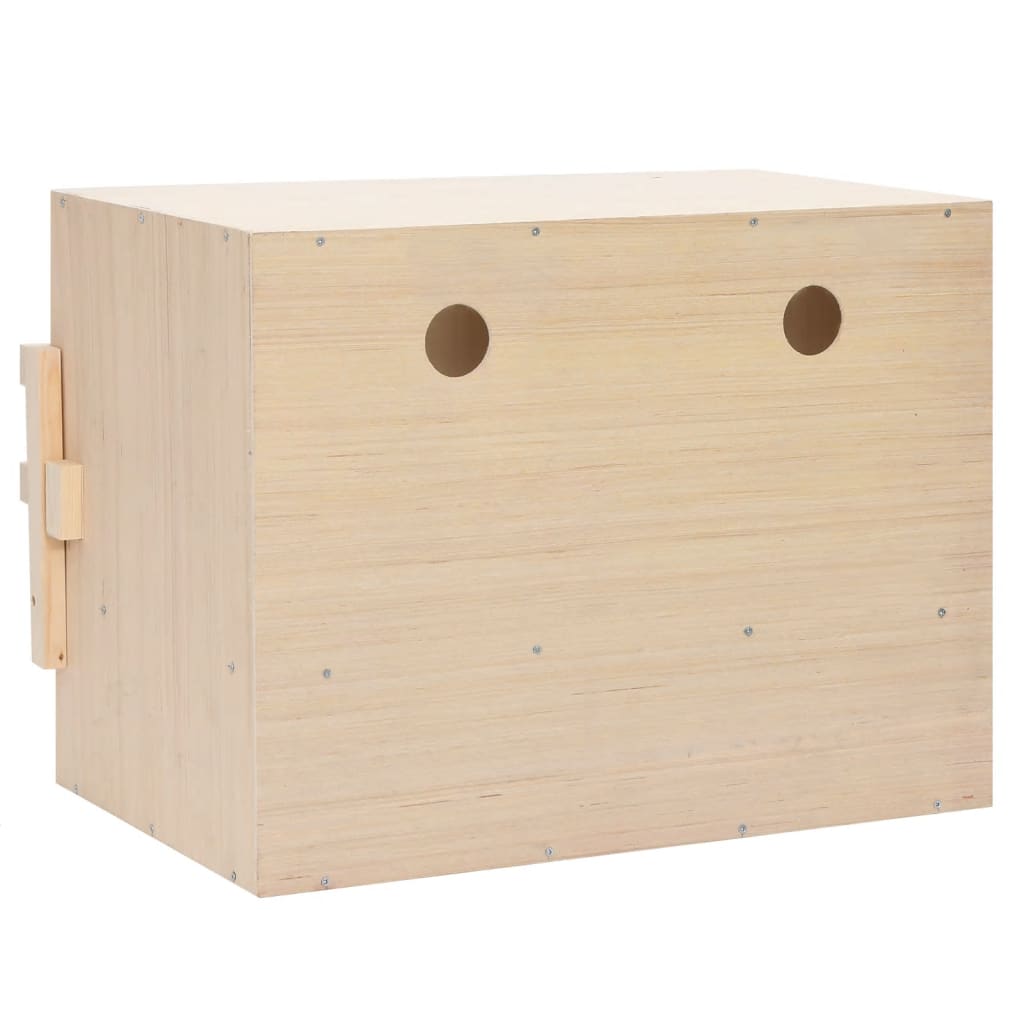 Chicken Laying Nest 2 Compartments Solid Pine Wood