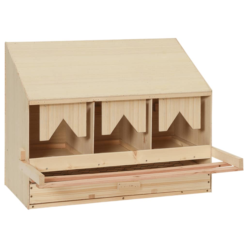 Chicken Laying Nest 5 Compartments Solid Pine Wood