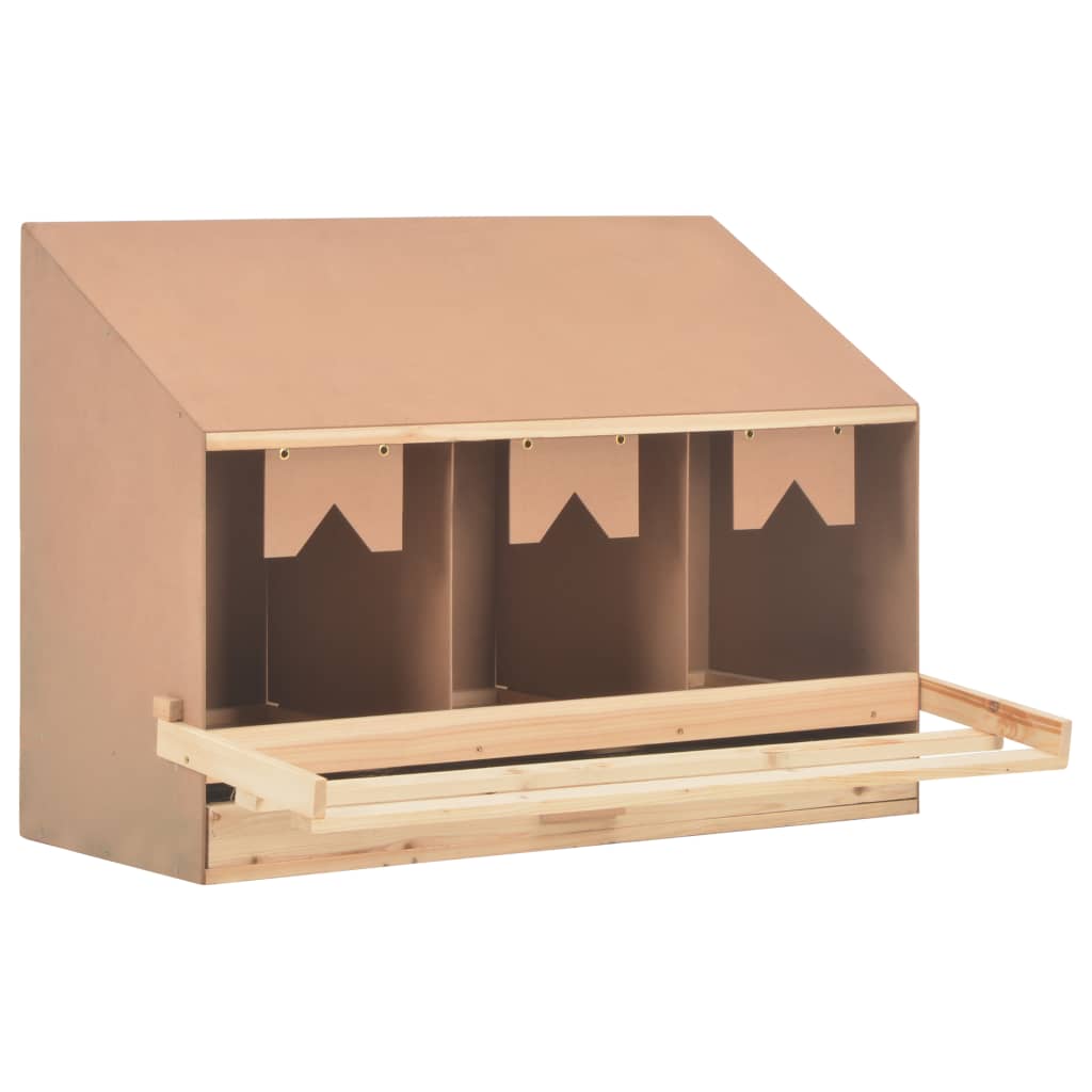 Chicken Laying Nest 5 Compartments Solid Pine Wood