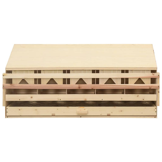 Chicken Laying Nest 5 Compartments Solid Pine Wood