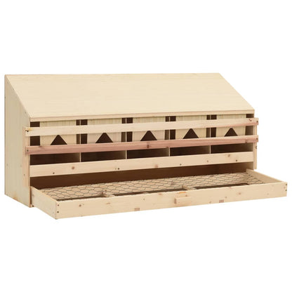 Chicken Laying Nest 5 Compartments Solid Pine Wood