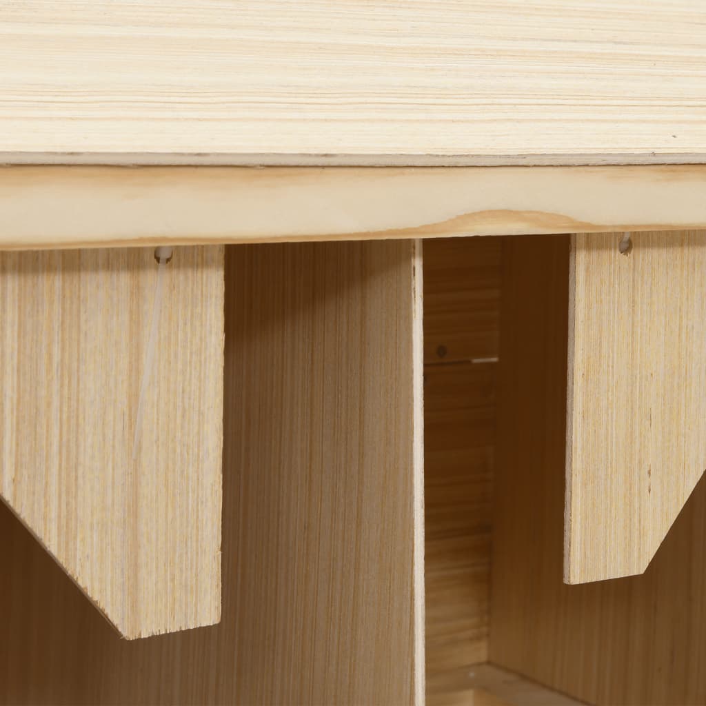 Chicken Laying Nest 5 Compartments Solid Pine Wood