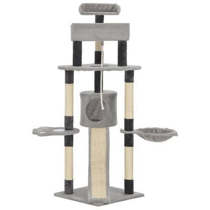 Cat Tree With Sisal Scratching Posts 145 Cm