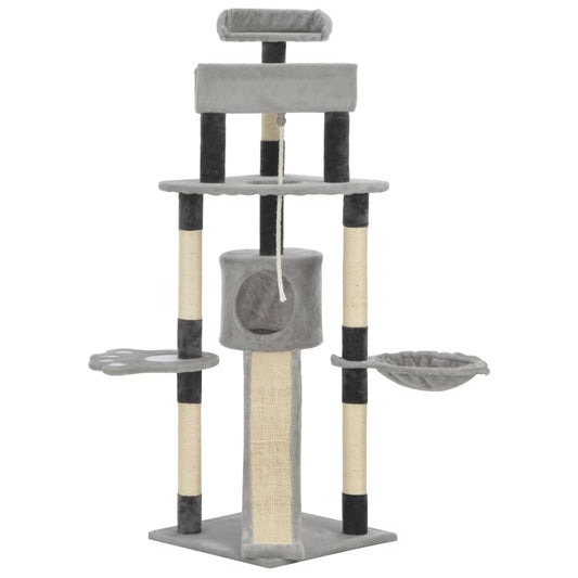 Cat Tree With Sisal Scratching Posts 145 Cm