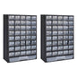 41-Drawer Storage Cabinet Tool Box 2 Pcs Plastic