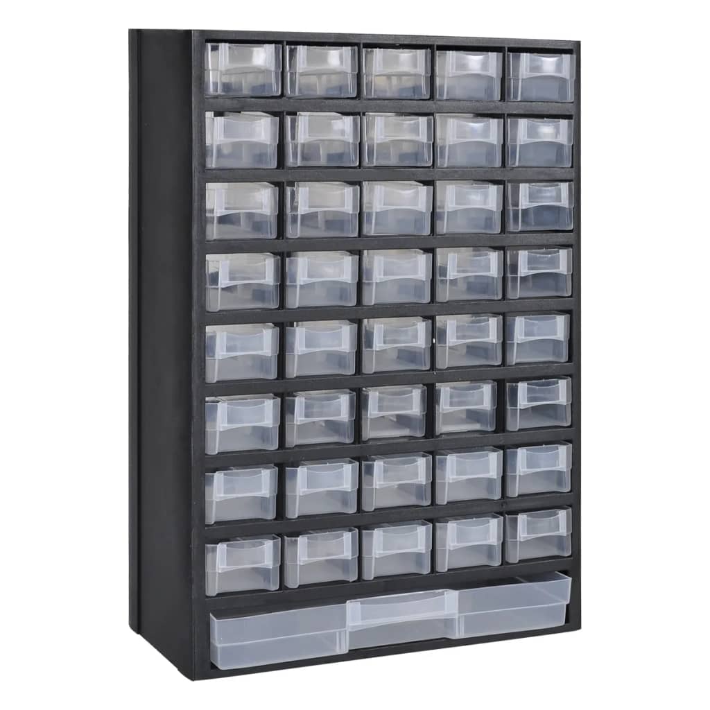 41-Drawer Storage Cabinet Tool Box 2 Pcs Plastic