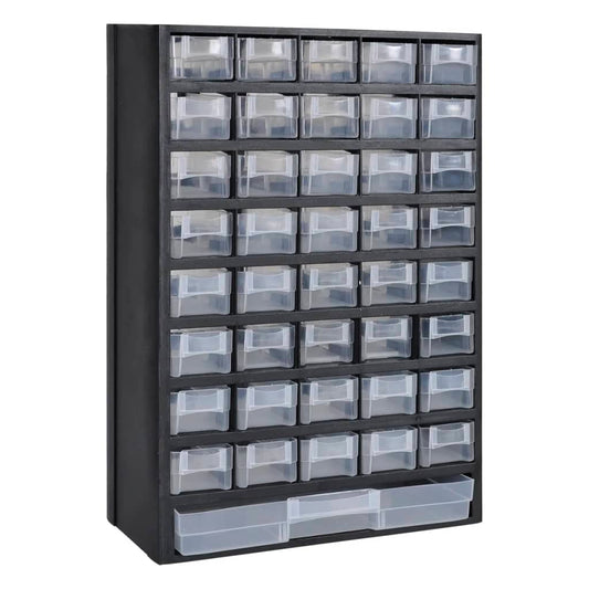 41-Drawer Storage Cabinet Tool Box 2 Pcs Plastic