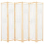 6-Panel Room Divider 240X170X4 Cm Fabric