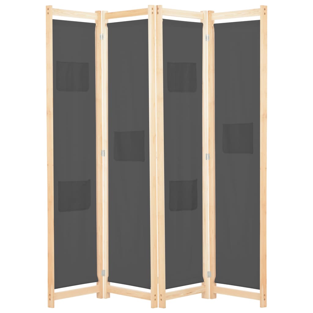 6-Panel Room Divider 240X170X4 Cm Fabric