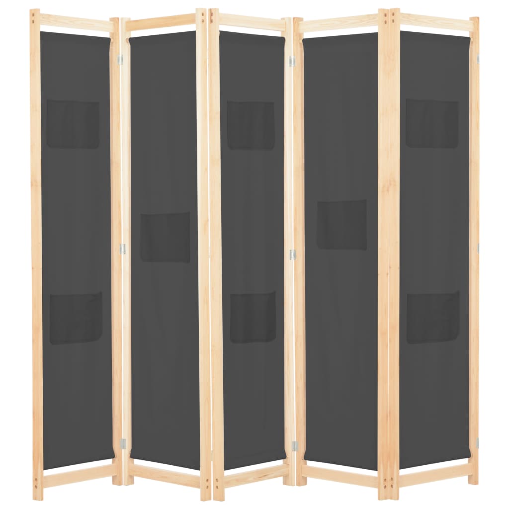 6-Panel Room Divider 240X170X4 Cm Fabric