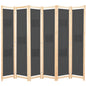 6-Panel Room Divider 240X170X4 Cm Fabric
