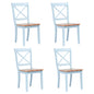 Dining Chairs 6 Pcs Solid Rubber Wood