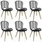 Dining Chairs 2 Pcs Natural Rattan