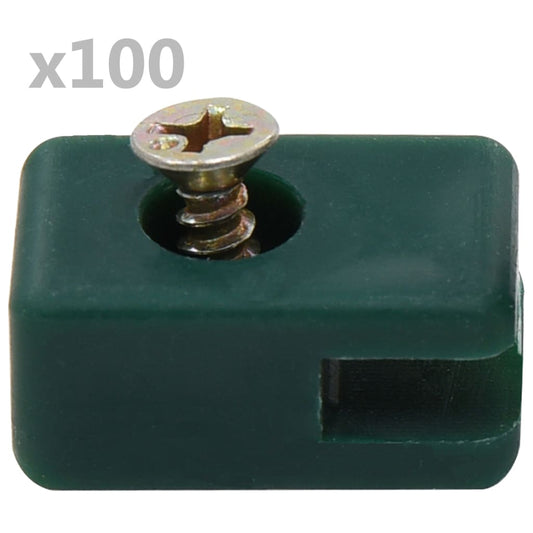 Garden Fence Wire Holder With Screw 100 Sets