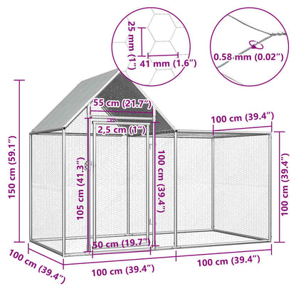 Chicken Coop Galvanised Steel