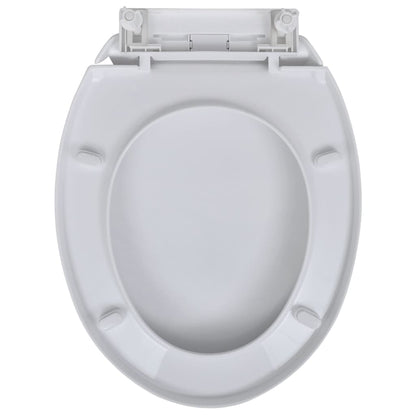 Toilet Seats With Soft Close Lids 2 Pcs Plastic White