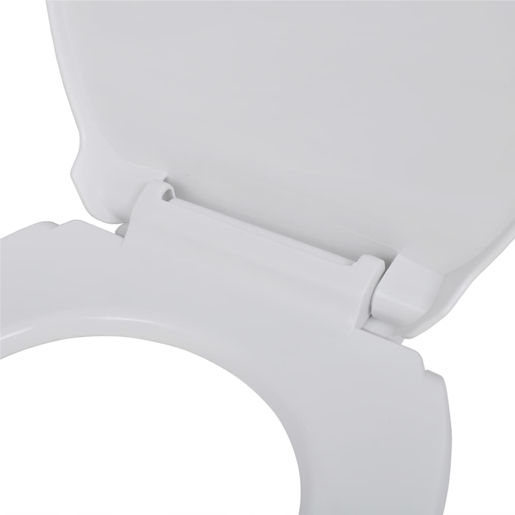 Toilet Seats With Soft Close Lids 2 Pcs Plastic White