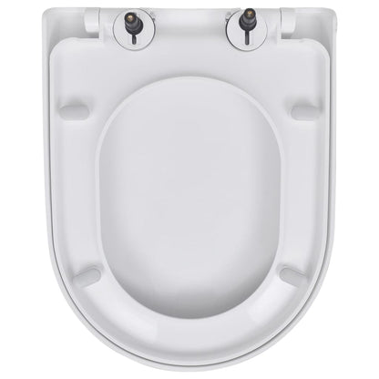 Toilet Seats With Soft Close Lids 2 Pcs Plastic White