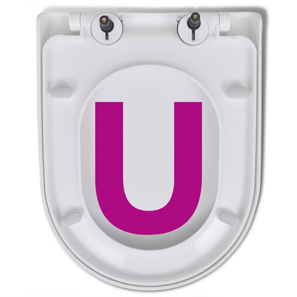 Toilet Seats With Soft Close Lids 2 Pcs Plastic White