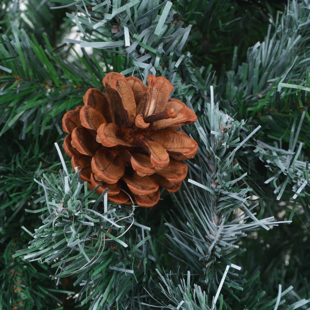 Frosted Christmas Tree With Pinecones 150 Cm