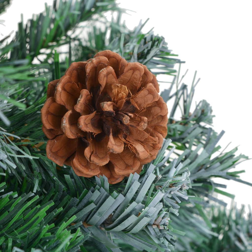 Frosted Christmas Tree With Pinecones 150 Cm