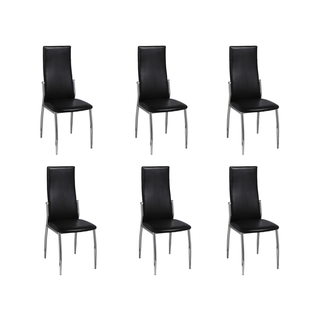 Dining Chairs 6 Pcs Faux Leather