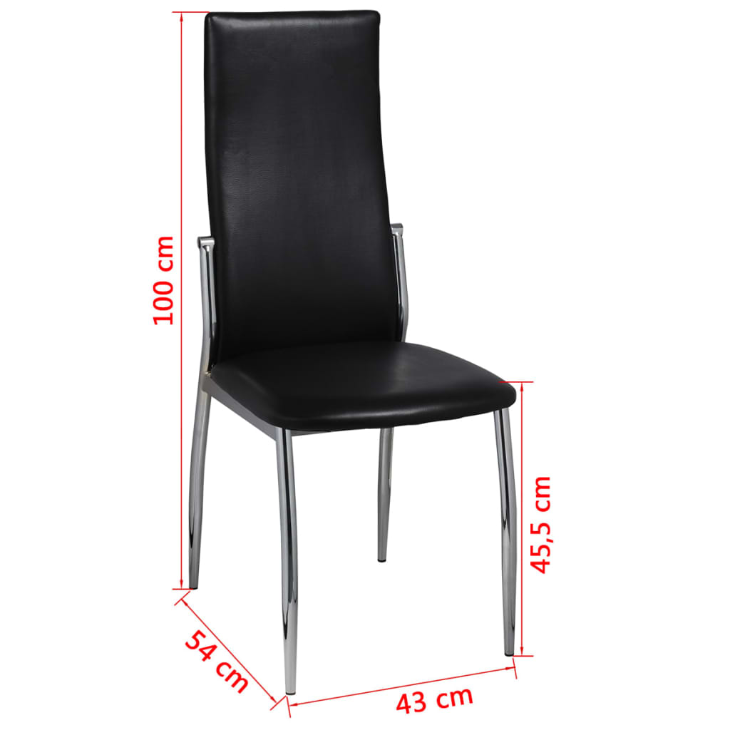 Dining Chairs 6 Pcs Faux Leather