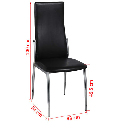 Dining Chairs 6 Pcs Faux Leather