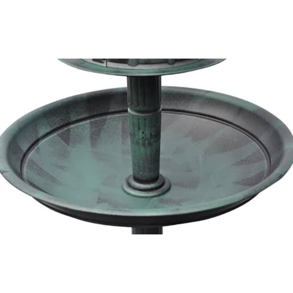 Bird Bath/ Feeder With Solar Light