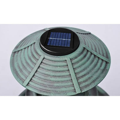 Bird Bath/ Feeder With Solar Light