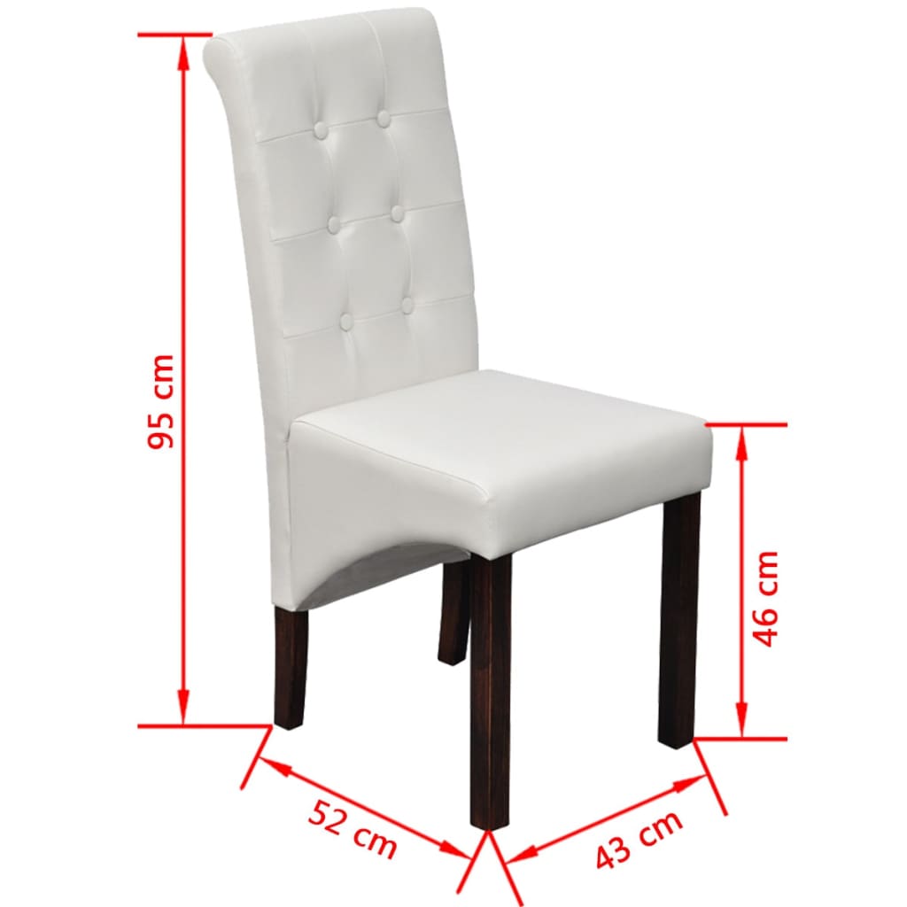 Dining Chairs 2 Pcs Faux Leather