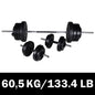 Barbell + 2 Dumbbell Set 60.5Kg
