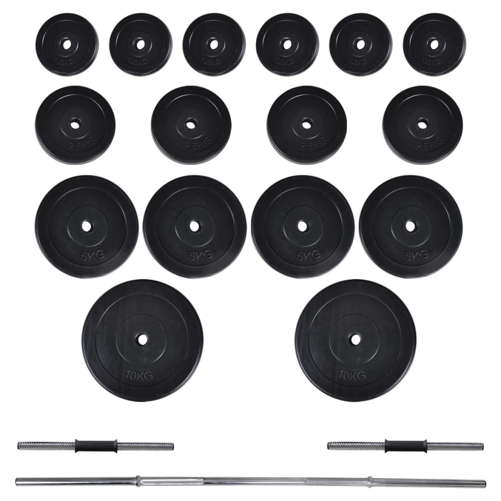 Barbell + 2 Dumbbell Set 60.5Kg