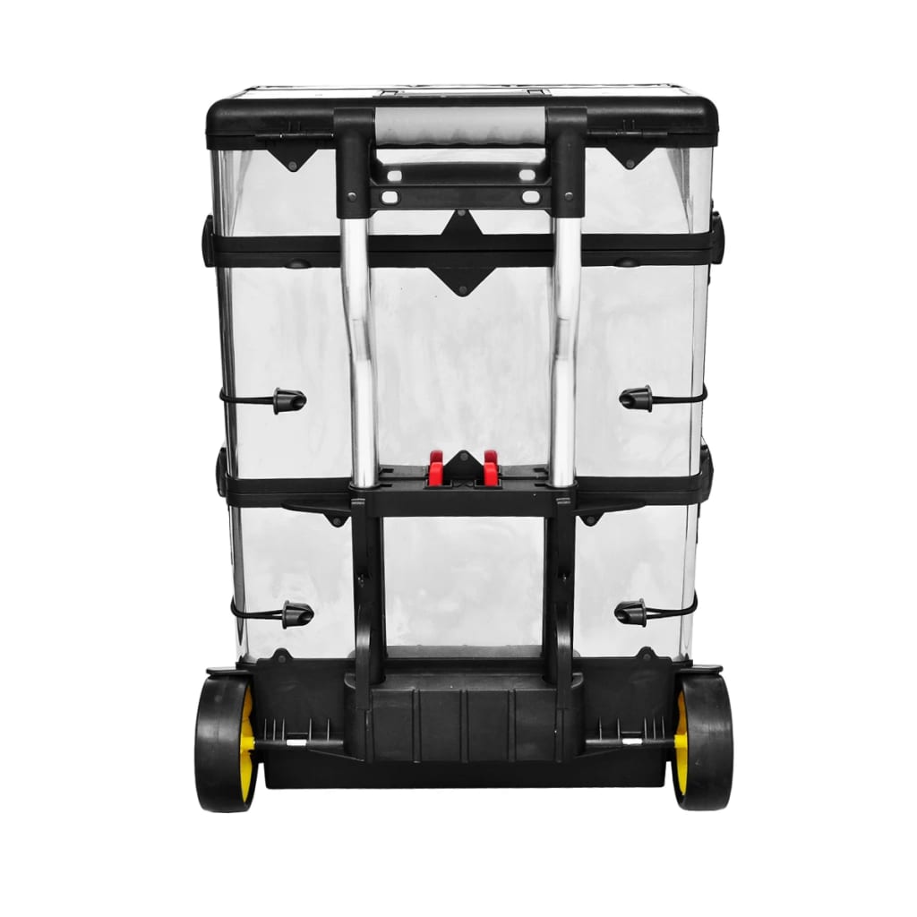3-Part Rolling Tool Box With 2 Wheels