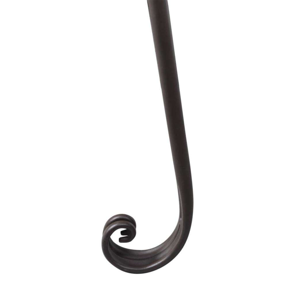 Garden Chaise Lounge 128 Cm Steel Antique