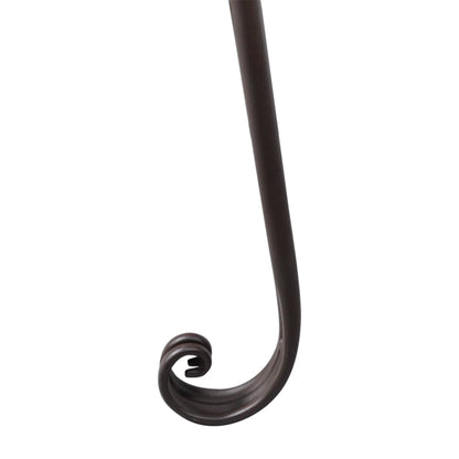 Garden Chaise Lounge 128 Cm Steel Antique