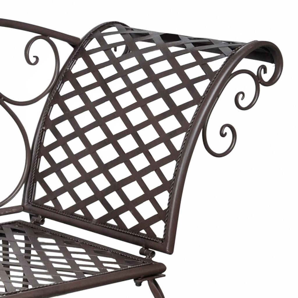 Garden Chaise Lounge 128 Cm Steel Antique