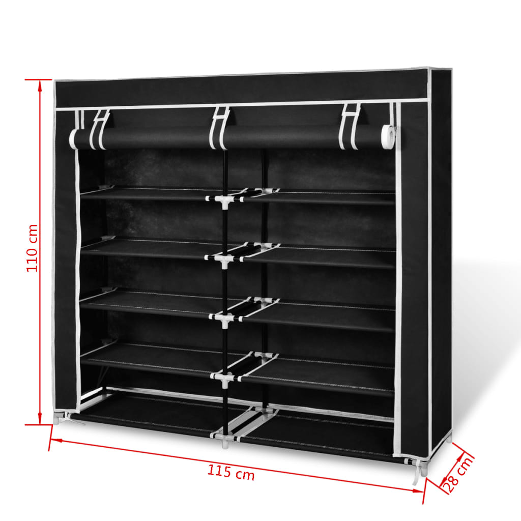 Fabric Shoe Cabinet With Cover