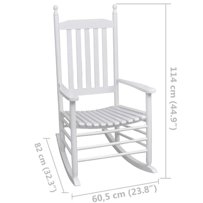 Rocking Chair With Curved Seat Wood