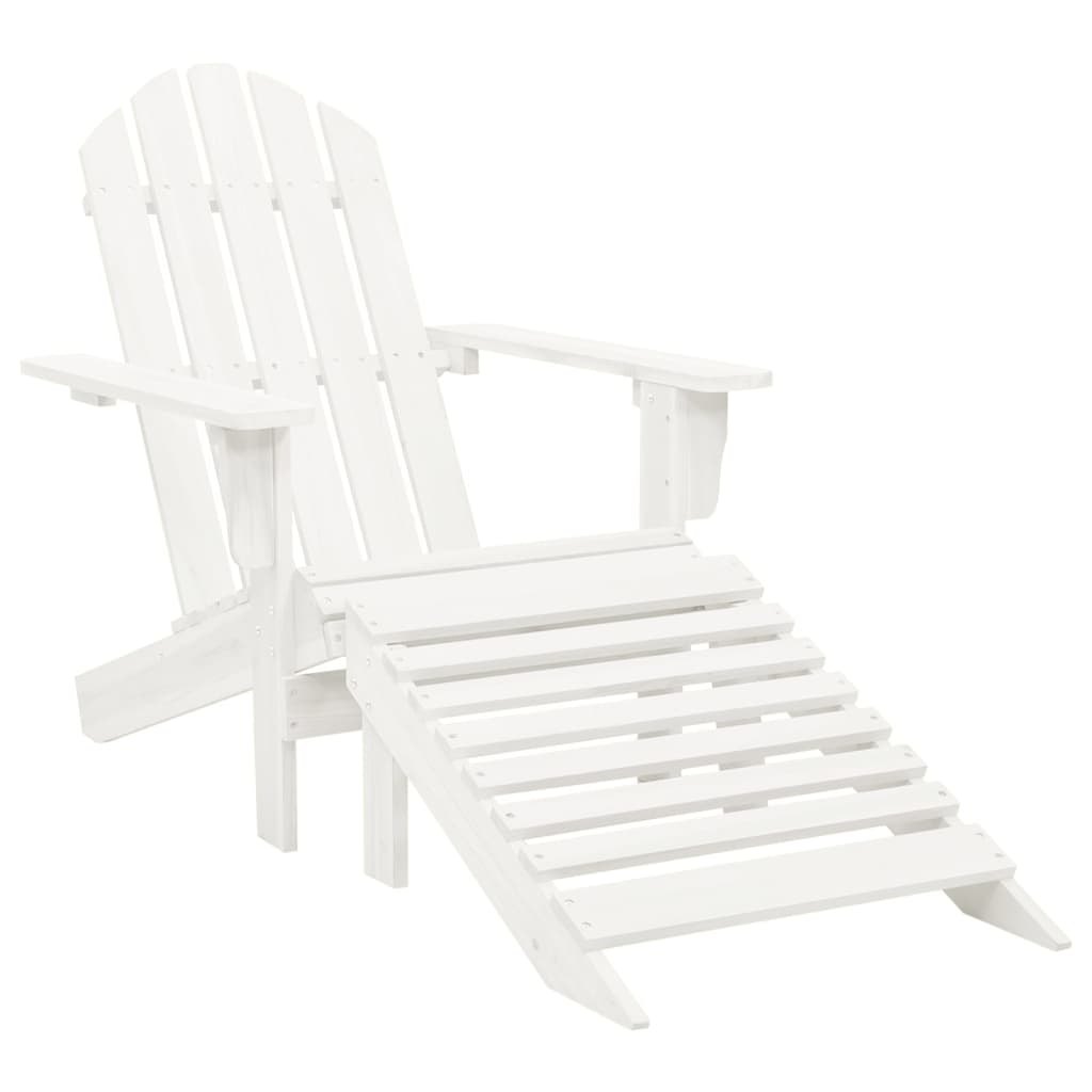 Garden Chair With Ottoman Wood