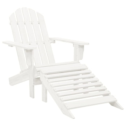 Garden Chair With Ottoman Wood