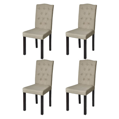 Dining Chairs 4 Pcs Fabric