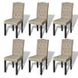 Dining Chairs 4 Pcs Fabric