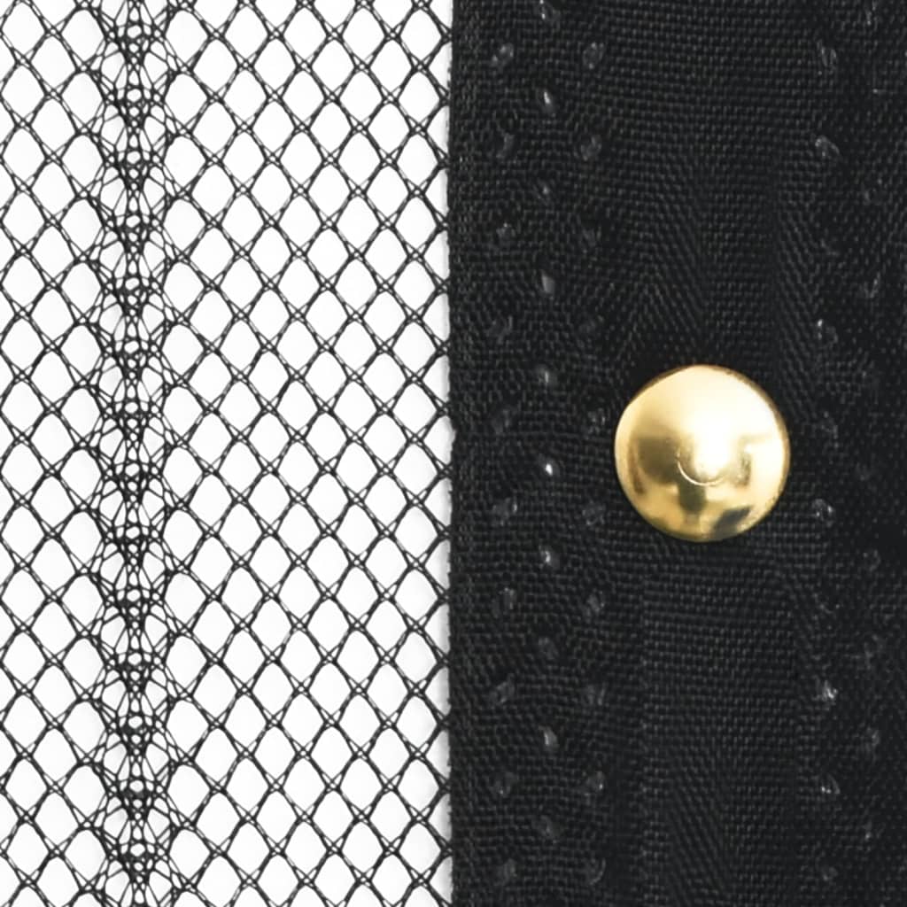Insect Door Curtain 2 Pcs Magnet Black