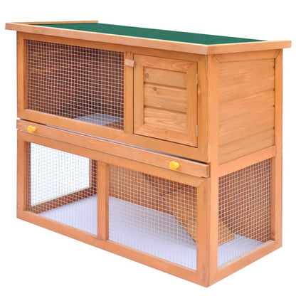 Outdoor Rabbit Hutch 1 Door Wood